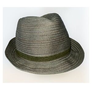 The San Diego Hat Company Four Buttons Light Olive Fedora Hat Women’s OS NWT